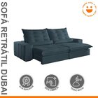 Sofá Retrátil E Reclinável Com Catraca Blindada 250cm Dubai E