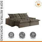 Sofá Retrátil E Reclinável Com Catraca Blindada 250cm Montano