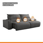 Sofá Retrátil E Reclinável Com Catraca Blindada 250cm Palermo