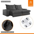 Sofá Retrátil E Reclinável Com Catraca Blindada 250cm Porto V