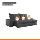 Sofá Retrátil E Reclinável Com Catraca Blindada 250cm Porto V