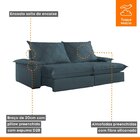 Sofá Retrátil E Reclinável Com Catraca Blindada 280cm Merlot