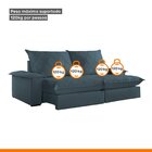 Sofá Retrátil E Reclinável Com Catraca Blindada 280cm Merlot