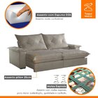 Sofá Retrátil E Reclinável Com Catraca Blindada 280cm Mônaco