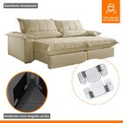 Sofá Retrátil E Reclinável Com Catraca Blindada 280cm Porto B