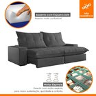 Sofá Retrátil E Reclinável Com Catraca Blindada 290cm Porto V