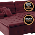 Sofá Retrátil E Reclinável Com Chaise Orlando 2.20x2.10m- Sof