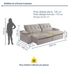 Sofá Retrátil E Reclinável Com Entrada Usb E Porta Copos 230c