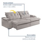 Sofá Retrátil E Reclinável Com Entrada Usb E Porta Copos 250c