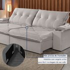 Sofá Retrátil E Reclinável Com Entrada Usb E Porta Copos 250c