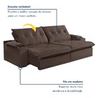 Sofá Retrátil E Reclinável Com Entrada Usb E Porta Copos 250c