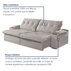 Sofá Retrátil E Reclinável Com Entrada Usb E Porta Copos 290c