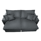 Sofa Retrátil E Reclinável Com Molas Cama Inbox Premium 2,12m