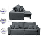 Sofa Retrátil E Reclinável Com Molas Cama Inbox Premium 2,52m