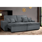 Sofa Retrátil E Reclinável Com Molas Cama Inbox Premium 2,72m