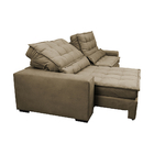 Sofá Retrátil E Reclinável Com Molas Ensacadas Cama Inbox Gol