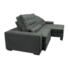 Sofá Retrátil E Reclinável Com Molas Ensacadas Cama Inbox Gol