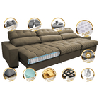 Sofá Retrátil E Reclinável Com Molas Ensacadas Cama Inbox Mas