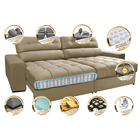 Sofá Retrátil E Reclinável Com Molas Ensacadas Cama Inbox Mas