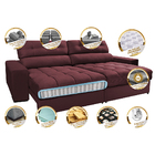 Sofá Retrátil E Reclinável Com Molas Ensacadas Cama Inbox Mas