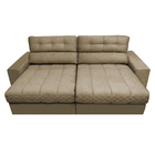 Sofá Retrátil E Reclinável Com Molas Ensacadas Cama Inbox Mas