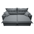 Sofá Retrátil E Reclinável Com Molas Ensacadas Cama Inbox Pri