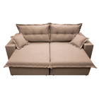 Sofá Retrátil E Reclinável Com Molas Ensacadas Cama Inbox Pri