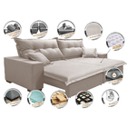 Sofá Retrátil E Reclinável Com Molas Ensacadas Cama Inbox Pri