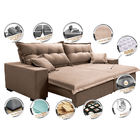 Sofá Retrátil E Reclinável Com Molas Ensacadas Cama Inbox Pri