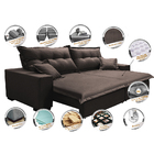 Sofá Retrátil E Reclinável Com Molas Ensacadas Cama Inbox Pri