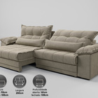 Sofá Retrátil E Reclinável Com Molas Ensacadas E Carregador U