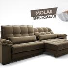 Sofá Retrátil E Reclinável Com Molas Ensacadas E Carregador U
