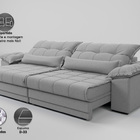 Sofá Retrátil E Reclinável Com Molas Ensacadas E Carregador U