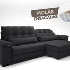 Sofá Retrátil E Reclinável Com Molas Ensacadas E Carregador U