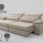 Sofá Retrátil E Reclinável Com Molas Ensacadas E Carregador U