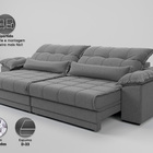 Sofá Retrátil E Reclinável Com Molas Ensacadas E Carregador U