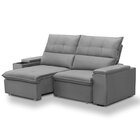 Sofá Retrátil E Reclinável Com Porta Copos E Objetos 1,80m Pa