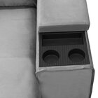 Sofá Retrátil E Reclinável Com Porta Copos E Objetos 1,80m Pa