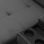 Sofá Retrátil E Reclinável Com Porta Copos E Objetos 1,80m Pa