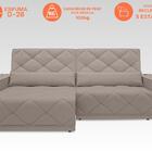 Sofá Retrátil E Reclinável Com Usb Malibu 2,00m Velosuede Beg