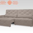 Sofá Retrátil E Reclinável Com Usb Malibu 2,00m Velosuede Beg