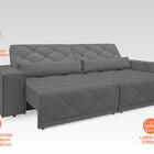 Sofá Retrátil E Reclinável Com Usb Malibu 2,00m Velosuede Gra