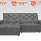 Sofá Retrátil E Reclinável Com Usb Malibu 2,00m Velosuede Gra