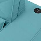 Sofá Retrátil E Reclinável Com Usb Malibu 2,30m Velosuede Tur