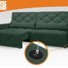 Sofá Retrátil E Reclinável Com Usb Malibu 2,50m Velosuede Ver