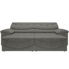 Sofá Retrátil E Reclinável Com Usb Smile 2,00m Velosuede Cinz