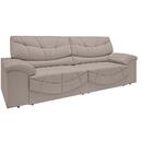 Sofá Retrátil E Reclinável Com Usb Smile 2,30m Velosuede Bege