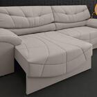 Sofá Retrátil E Reclinável Com Usb Smile 2,30m Velosuede Bege