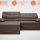 Sofá Retrátil E Reclinável Com Usb Smile 2,30m Velosuede Choc