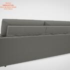 Sofá Retrátil E Reclinável Com Usb Smile 2,30m Velosuede Cinz